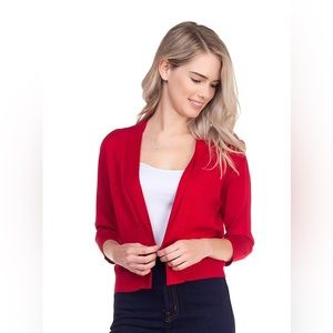Red cropped bolero